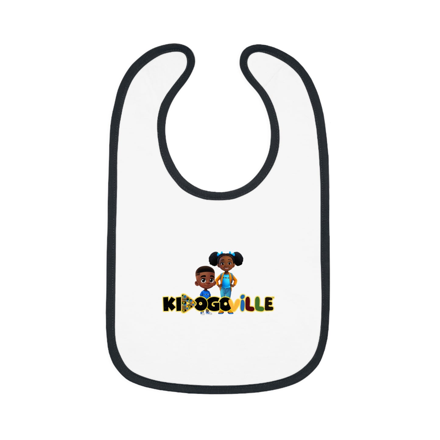 Baby Contrast Trim Jersey Bib