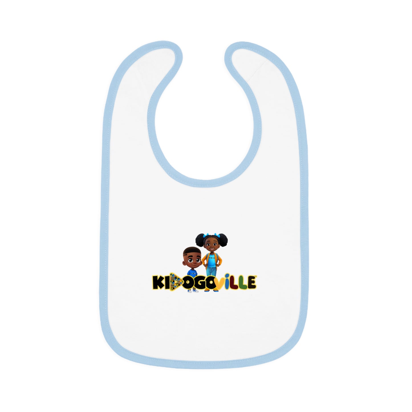 Baby Contrast Trim Jersey Bib