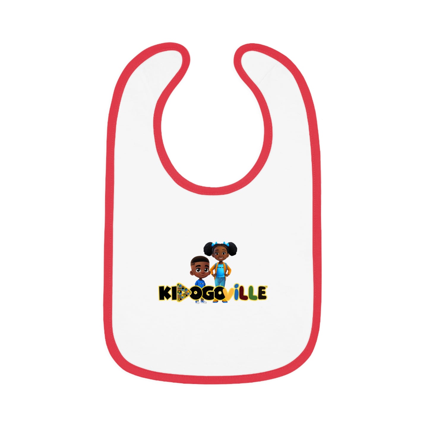 Baby Contrast Trim Jersey Bib