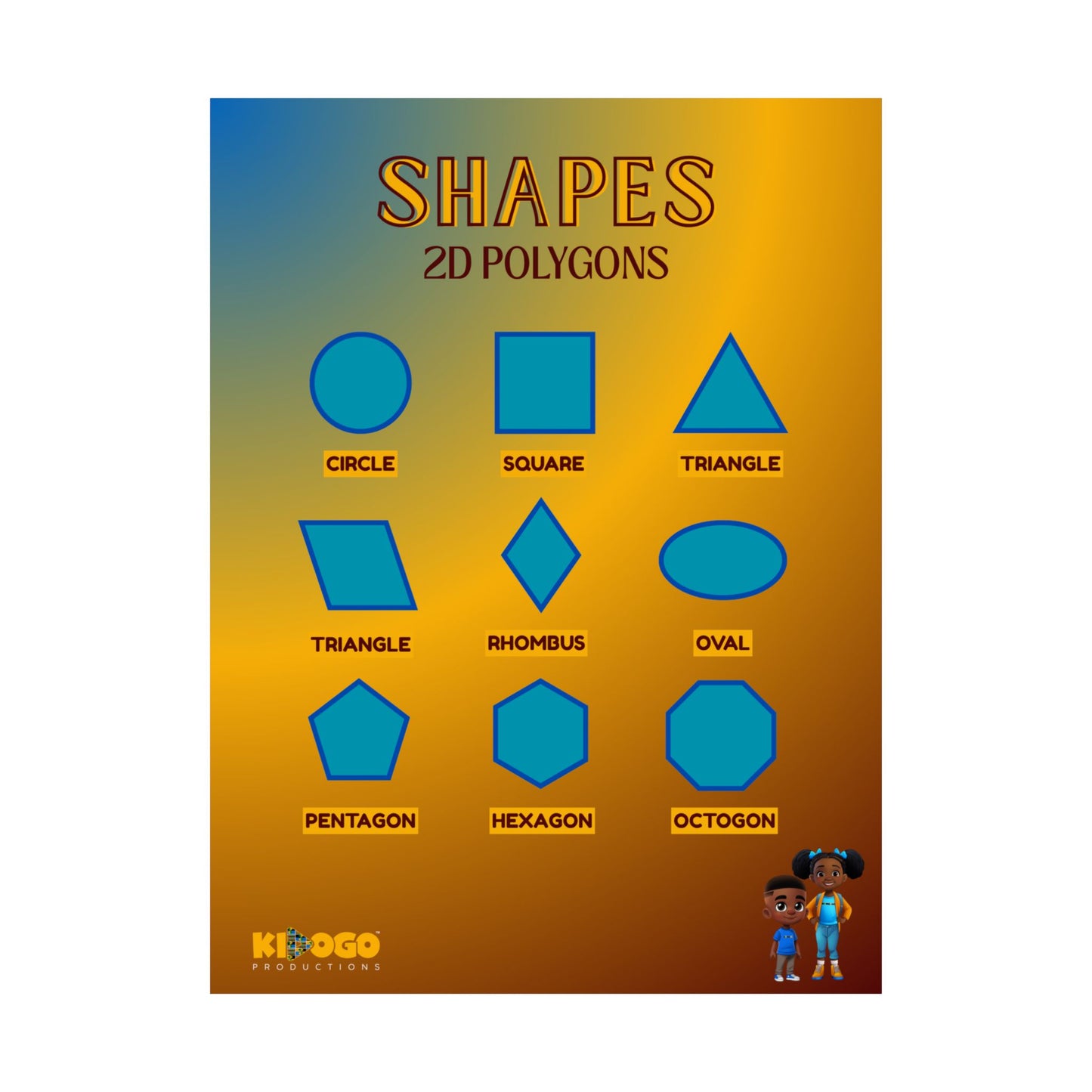 2D Shapes Poster