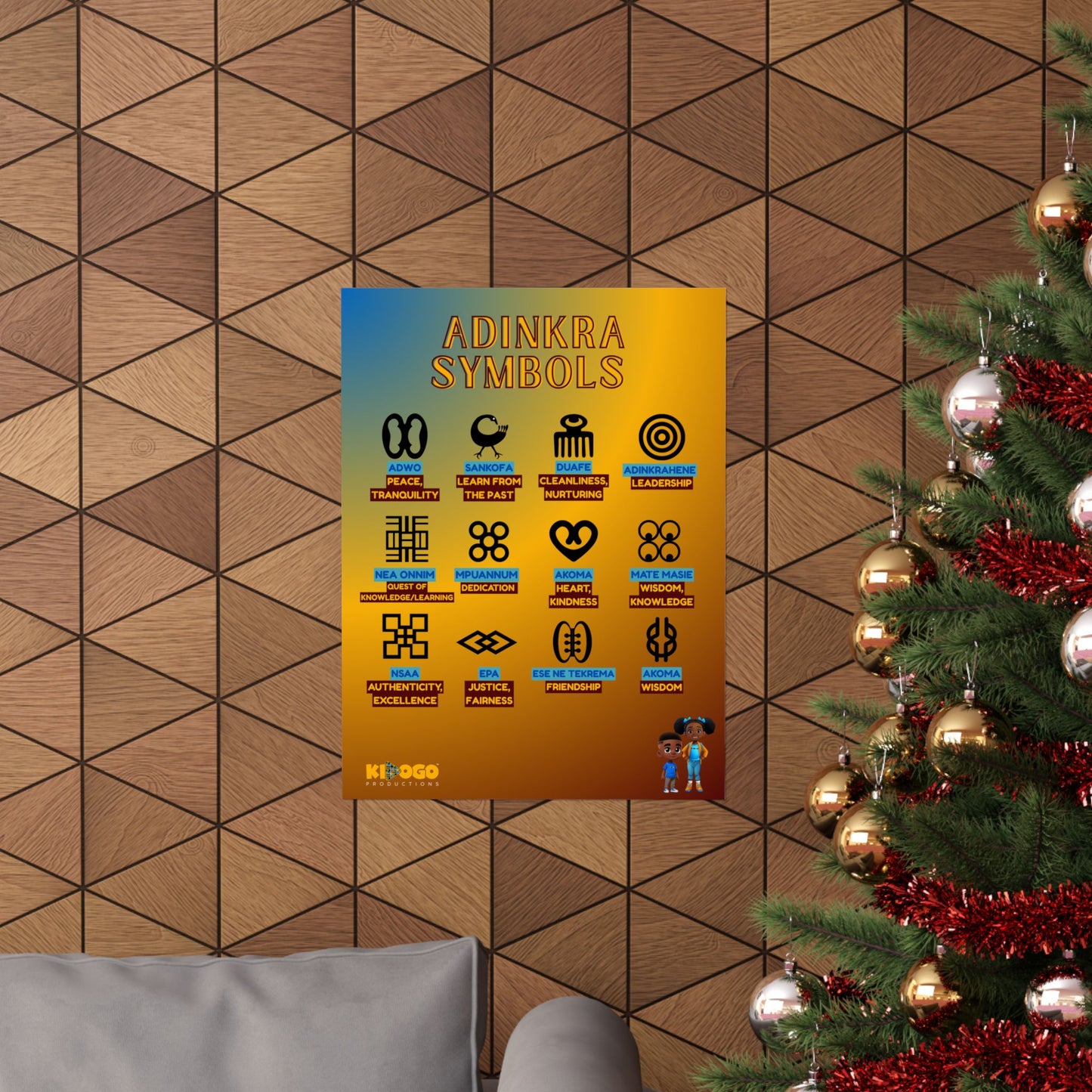 Adinkra Symbols Poster
