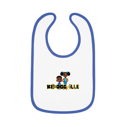 Baby Contrast Trim Jersey Bib